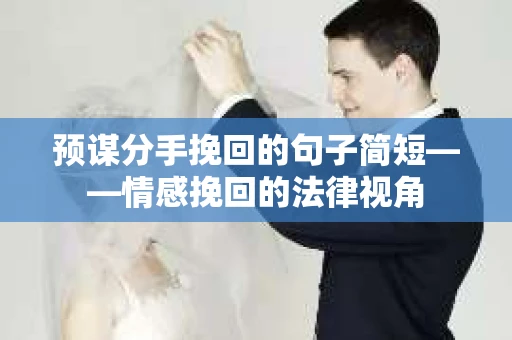 预谋分手挽回的句子简短——情感挽回的法律视角