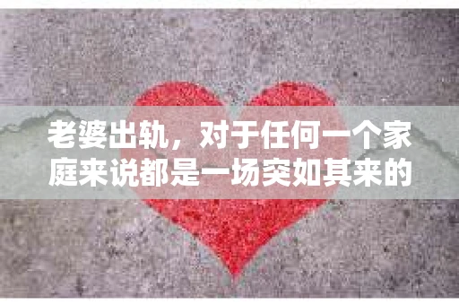 老婆出轨，对于任何一个家庭来说都是一场突如其来的风暴。面对这样的困境，如何挽回婚姻，重拾家庭的和谐，成为了许多人迫切想要了解的问题。今天，我们就来聊聊这个敏感而现实的话题——老婆出轨最好的挽回办法。