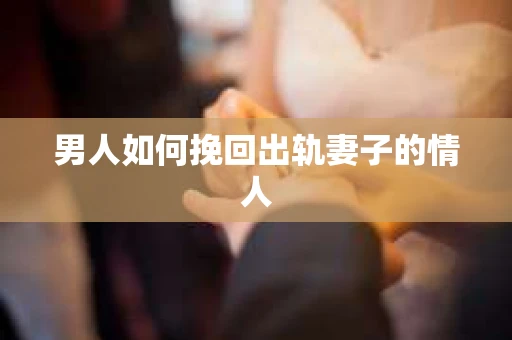 男人如何挽回出轨妻子的情人