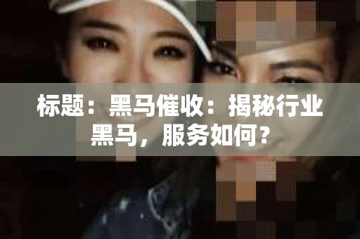 标题：黑马催收：揭秘行业黑马，服务如何？