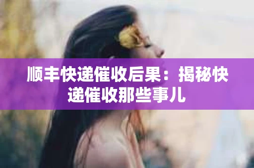 顺丰快递催收后果:揭秘快递催收那些事儿 顺丰快递催收后果:揭秘快递催收那些事儿