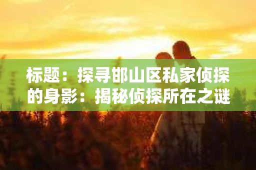 标题：探寻邯山区私家侦探的身影：揭秘侦探所在之谜
