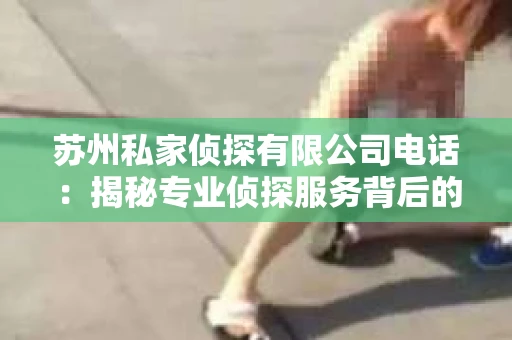 苏州私家侦探有限公司电话：揭秘专业侦探服务背后的故事