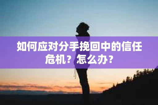 如何应对分手挽回中的信任危机?怎么办? 如何应对分手挽回中的信任危机?怎么办?