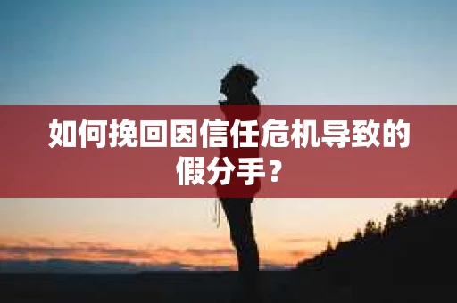如何挽回因信任危机导致的假分手? 如何挽回因信任危机导致的假分手?